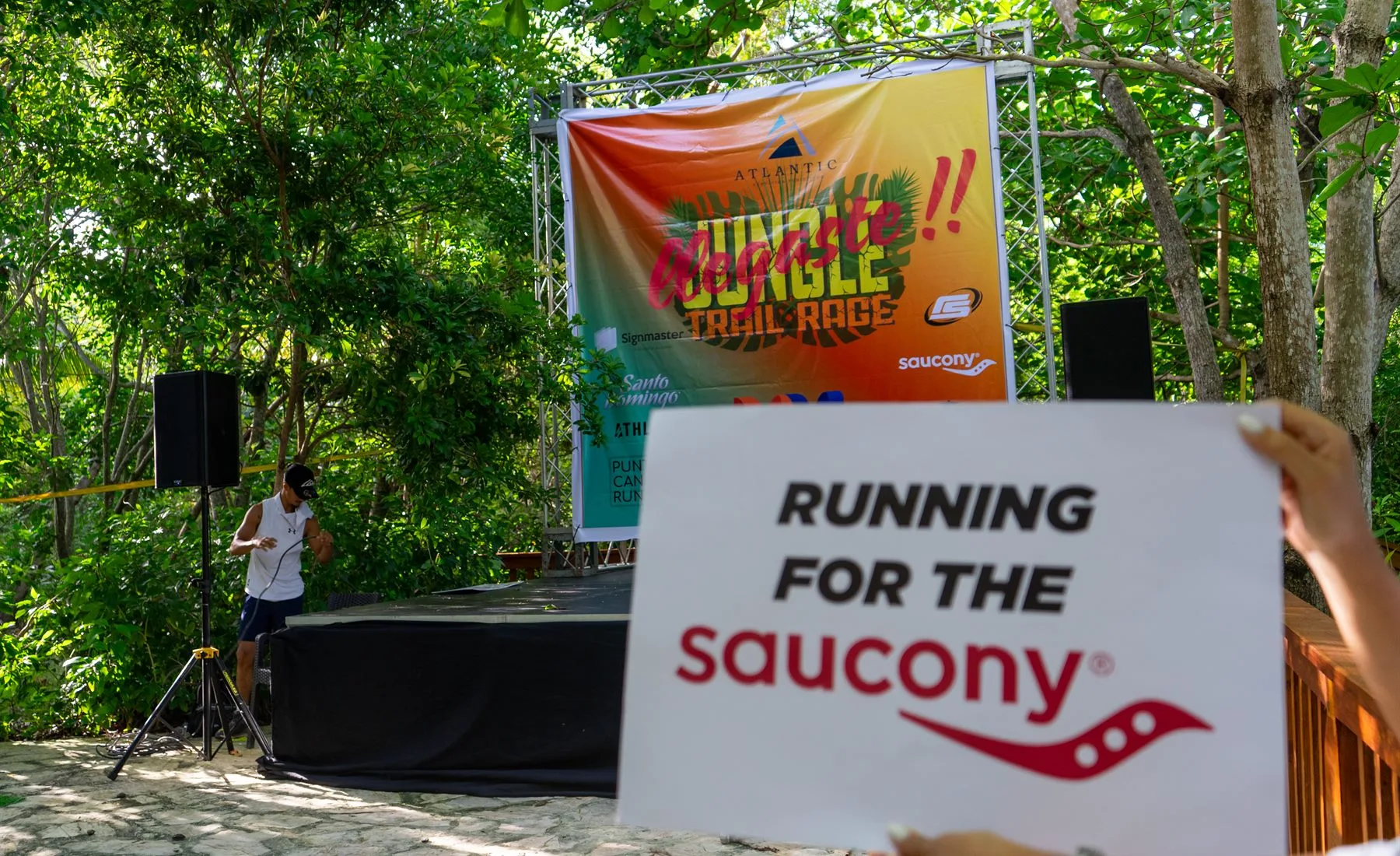Saucony presence at Jungle Trail Running event