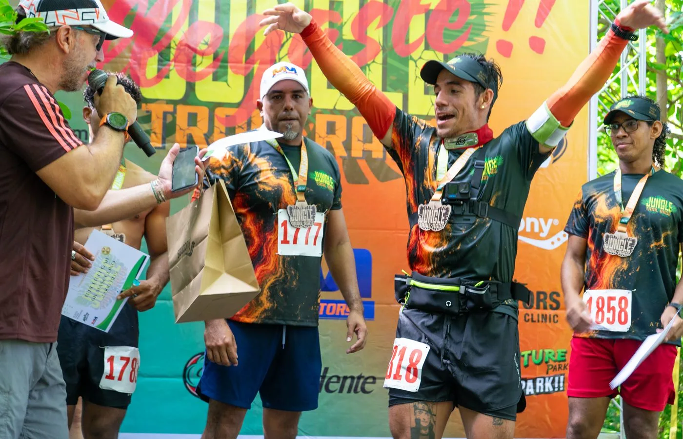 Jungle Trail Running podium moment